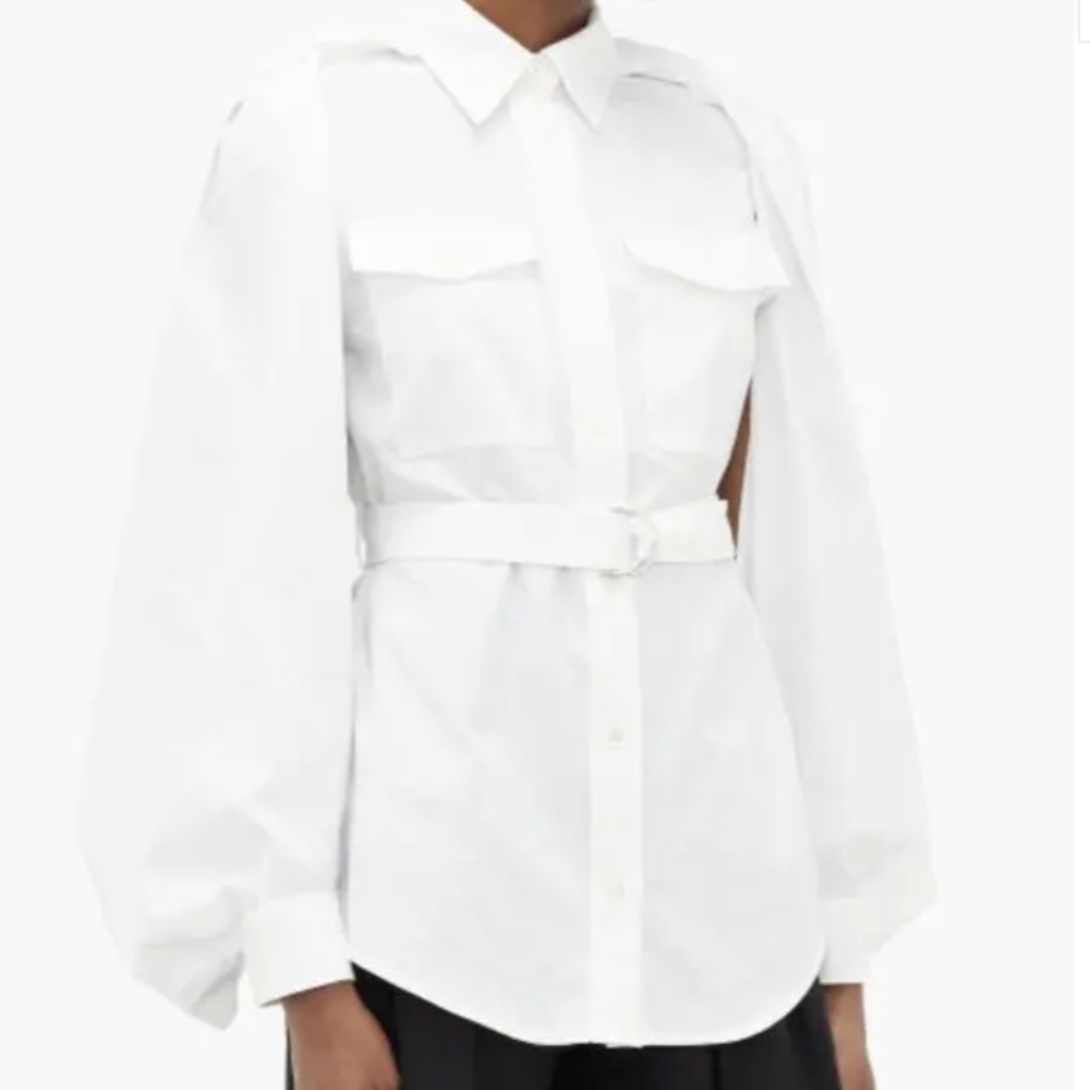 NWT 💯 JW Anderson Cape Belted Cotton Shirt